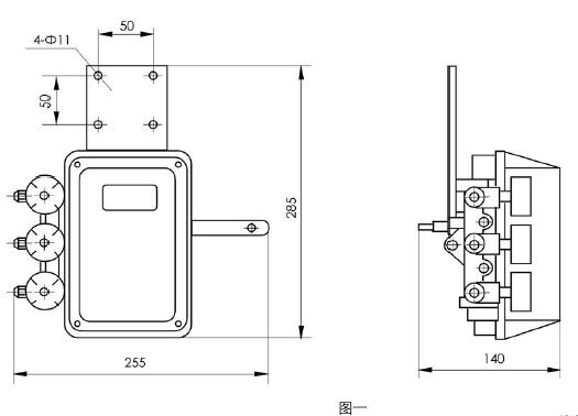 ZPQ-01气动阀门定位器外形尺寸